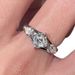 Medieval Light Luxury Geometric Square Diamond With Two Colored Inlaid Zirconia, Quality And Niche Design, High Color_ipsvogv.com