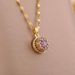 the Same Type Of Online Celebrity, Luck Turns, Titanium Steel Necklace, Female Rotatable Pendant, Flash Diamond,_ipsvogv.com