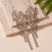 Light luxury style diamond-encrusted wing fringed integrated stud earrings and ear clips_ipsvogv.com