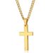 Hot Selg Minimalist Necklace Stainless Steel With Chain Jewelry For Men And Women | Cross Faith Pendant Necklaces_ipsvogv.com
