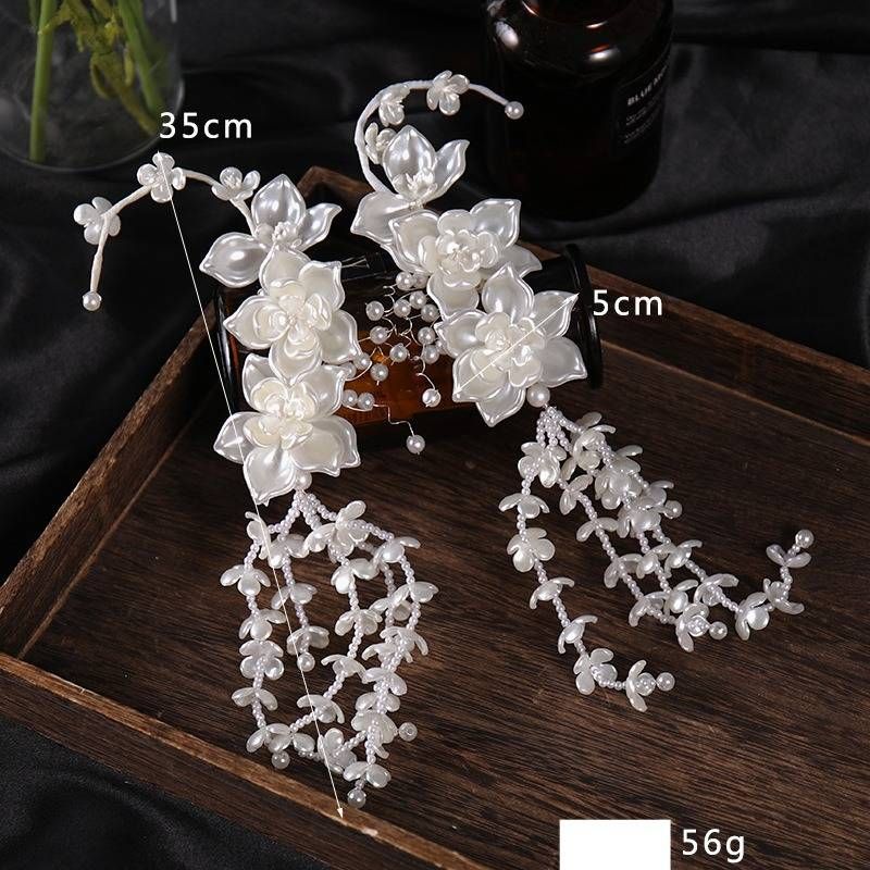 Women's Jewelry Floral Pearl Earrings With Elegant Hook Design, Electroplated Finish For A Sophisticated Look, Perfect For Spring And Summer Fashion_ipsvogv.com
