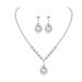 Women Clutch Bag Rhinestone Jewelry Set Shiny Necklace Earrings Bracelet 4 Set Wedding ClutchPursesB_ipsvogv.com