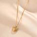 Korean Version Love Titanium Steel Necklace For Women In Autumn And Winter, Simple Temperament, Light Luxury, Peach_ipsvogv.com