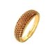 New Fashionable Simple Copper Plated True Gold Micro Inlaid Zircon Geometric Opening Ring For Women_ipsvogv.com