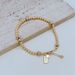 New Fashion Copper Plated True Inlaid With Water Diamond Transport Beads, Small Gold Bead Charm Bracelet_ipsvogv.com