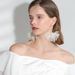 2E4472 Vacation Immortal Fabric Big Petal Flower Forest Female Korean Style Fresh Earrings_ipsvogv.com
