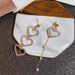 Light Luxury Heart Shaped Diamond Earrings, Long Tassel Pearl Earrings, Ear Studs, Idol Style_ipsvogv.com