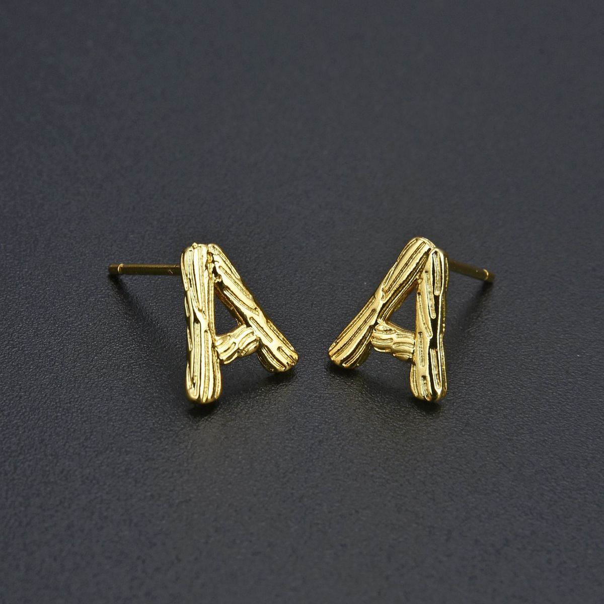 Women’s Jewelry Set Fashion Color Preservation Simple Forest Series A Letter Earrings Gold And Silver Female Earrings Ins Style Sweet And Romantic_ipsvogv.com