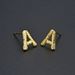 Women’s Jewelry Set Fashion Color Preservation Simple Forest Series A Letter Earrings Gold And Silver Female Earrings Ins Style Sweet And Romantic_ipsvogv.com