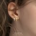 Women's Jewelry S925 Sterling Silver Simple And Fashionable Square Earrings Light Luxury Diamond Studded Niche Design Earrings_ipsvogv.com