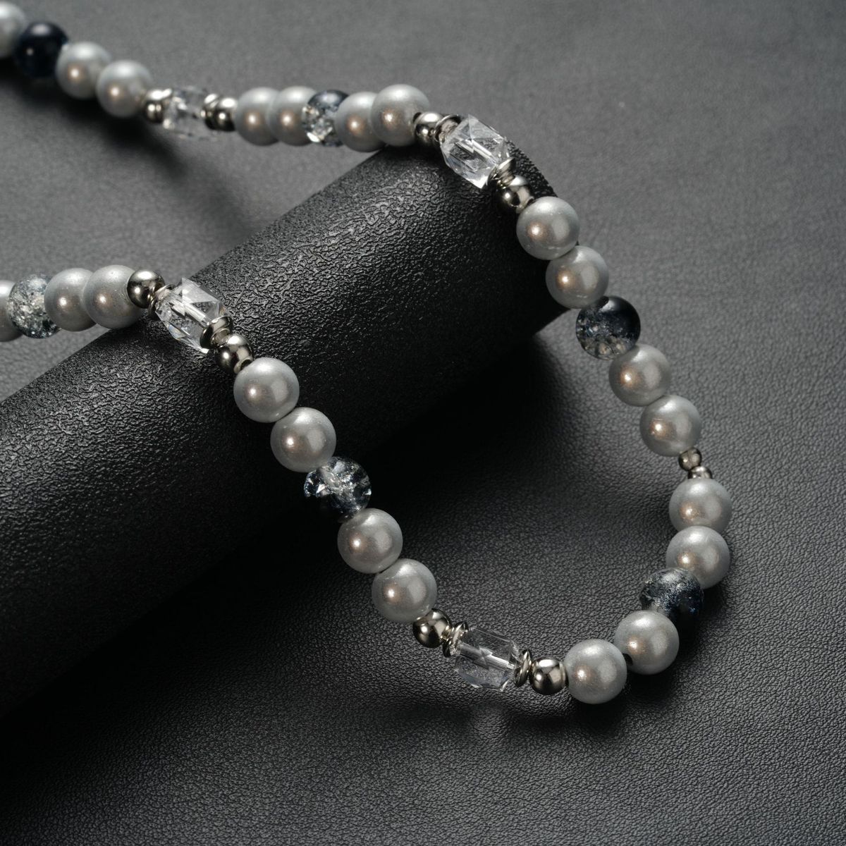 Splicing Pearl Necklace Men's Titanium Steel 2024 New Accessories Ins Trendy Hip-hop Versatile Sweater Chain Women_ipsvogv.com