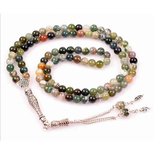 99 Beads 6mm 8cm 10cm Indian Agate Muslim Prayer Beads Tasbihai_ipsvogv.com