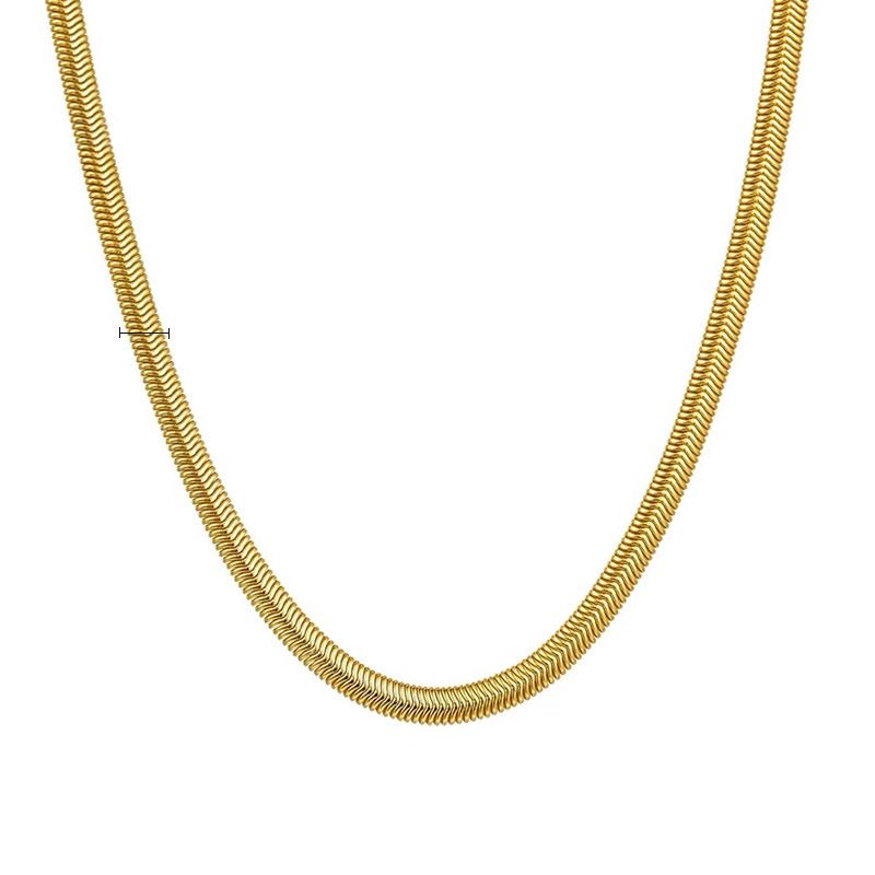 Silver Necklace High-grade Soft Snake Bone Chain Ins High-grade Necklace Niche Entry Luxury Blade Chain Clavicle Chain Necklace Chain_ipsvogv.com