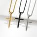 Men And Womens Jewelry Titanium Stel Diamond Cross Necklace Hip Hop Cool Neutral Style Wear Cross Pendant_ipsvogv.com