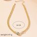 New Instagram hip hop cool accessories Serpentine metal chain necklace collarbone chain_ipsvogv.com