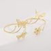 B2565 Fashionable New Handicraft Women's Light Luxury Small and Popular Flower Butterfly Design Open Arm Bracelet_ipsvogv.com