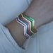 Women's Jewelry Multi Color V Shaped Zircon Bracelet Hip Hop Fashion Hip Hop Versatile Bracelet_ipsvogv.com