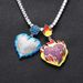 Unisex Hip Hop Men's Frozen Heart Necklace Luminous Personality Micro Inlaid Zircon Couple Style Men And Women Trendy Love Pendant_ipsvogv.com