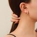 Unisex Hot Selling Trend Light Luxury Hong Kong Style Red Heart Earrings For Women Simple Design Copper Plated Real Gold Drop Earrings Ear Buckles_ipsvogv.com