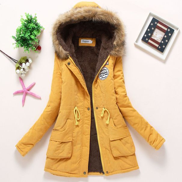 Women's Clothing 2024 Winter New Medium Long Cotton Coat Women's Large Fur Collar Lambskin Coat Plus Velvet Thickening Loose Cotton Clothes Trendy_ipsvogv.com