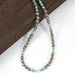 6mm Brushed Round Beads Freshwater Pearl Turquoise Natural Stone Necklace Clavicle Chain Female_ipsvogv.com