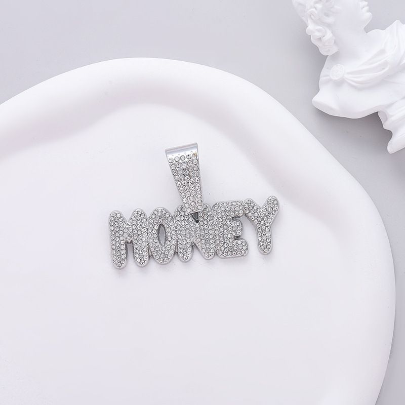 Hip Hop New MONEY Letter Pendant Men's Cuban Necklace Fashion Jewelry_ipsvogv.com