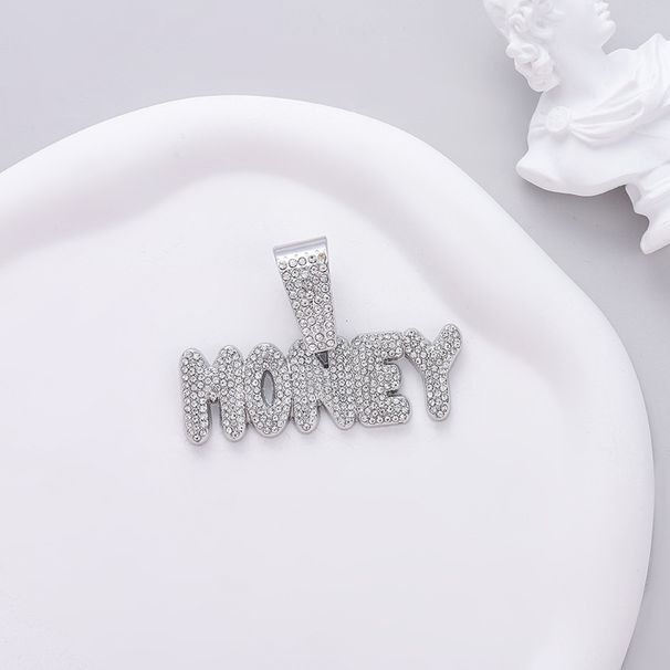 Hip Hop New MONEY Letter Pendant Men's Cuban Necklace Fashion Jewelry_ipsvogv.com
