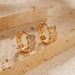 Small Fresh Heart Earrings, Real Gold Electroplating, Small Minimalist INS Style, Simple Ring, Sweet Peach Heart Earrings_ipsvogv.com