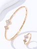 Women's Jewelry Set Fashion New Buckle Bracelet Four Leaf Clover Alloy Diamond Popular Bracelet Combination Women's Bracelet_ipsvogv.com