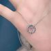 Roman Numeral Dial Necklace, Women's Zircon Pendant, Simple Circular Ring Collarbone Chain, Light Luxury, High-end_ipsvogv.com