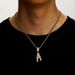 New 26 Letter English Pendant With Copper Inlaid Zircon, Fashionable And Versatile Jewelry Necklace_ipsvogv.com