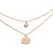 New Bohemian Fashion Diamond Inlaid Disc With Blackened Seashells And Personalized Double Layered Items_ipsvogv.com