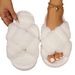 Fluffy slippers Female autumn and winter wear non-slip indoor thick bottom home furry moon cotton slippers_ipsvogv.com