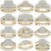 Unisex Jewelry Fashion rings gold plated inlaid zircon rings for women_ipsvogv.com