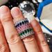 Cao Shi's Hot Selling New Light Luxury Double Row Water Drop Zircon For Women Full Diamond Couple Ring_ipsvogv.com