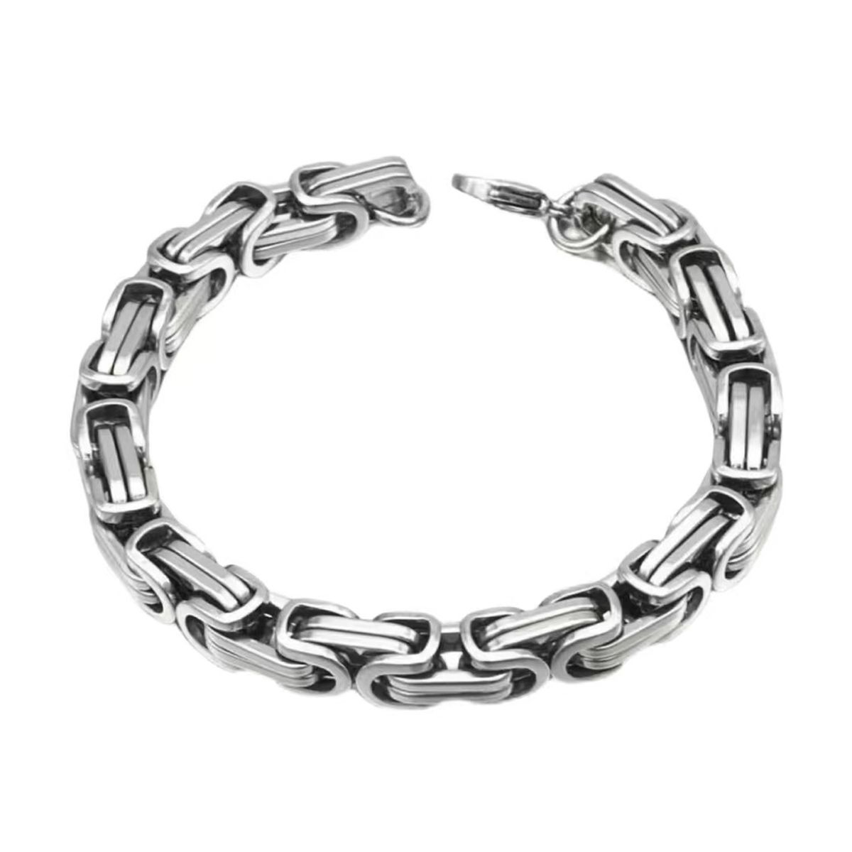 Yamaler Men Bracelet Exquisite Not Fade Buckle Closure Titanium Steel Men Wristband Bracelet Jewelry Daily Wear_ipsvogv.com