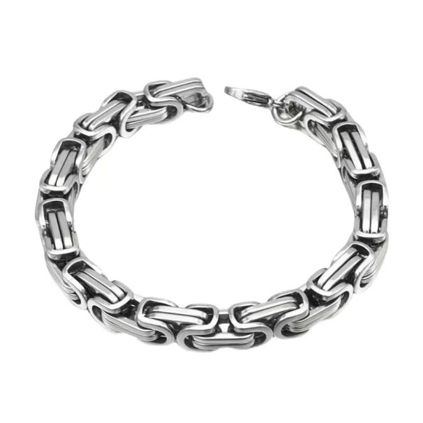 Yamaler Men Bracelet Exquisite Not Fade Buckle Closure Titanium Steel Men Wristband Bracelet Jewelry Daily Wear_ipsvogv.com