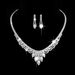 Bridal Jewelry Set - 3-Piece Zircon Necklace, Earrings & Bracelet For Wedding_ipsvogv.com