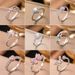 2025 New Women's Design Geometric Diamond Set Round Beads Cold Wind Open Ring For Women_ipsvogv.com