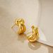 Women’s Jewelry Set Fashion Gold Knot Earrings Design Simple Minimalist Light Luxury Niche Design Braided Earrings_ipsvogv.com