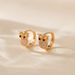 Animal owl ear buckles inlaid with zircon exquisite small earrings copper plated K real gold unique design niche earrings_ipsvogv.com