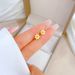 【 Full body titanium steel 】 Mori flower minimalist style Cold men and women Personalized temperament Banquet earrings_ipsvogv.com