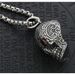 Japanese Korean Versions Of Rock Singer Rap Hip-hop Red Eye Skull Pendant Titanium Steel Men's And Women's Necklace_ipsvogv.com