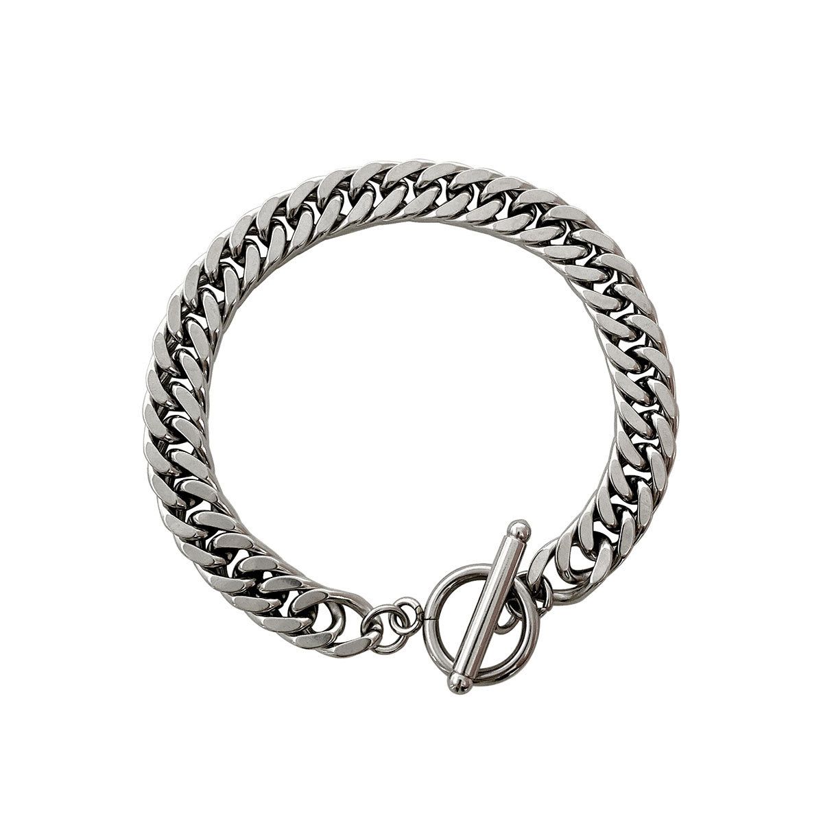 Titanium Steel Non-Fading OT Buckle For Women, Ins Internet Celebrity Simple Personality Cold Style Couple Jewelry_ipsvogv.com