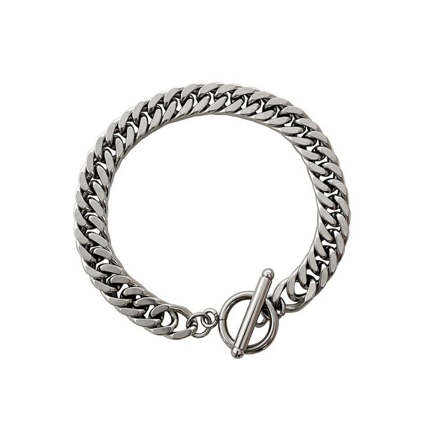 Titanium Steel Non-Fading OT Buckle For Women, Ins Internet Celebrity Simple Personality Cold Style Couple Jewelry_ipsvogv.com