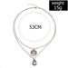 2019 New Fashion Jewelry Life Tree Egg White Double Layer Necklace For Women_ipsvogv.com