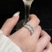 Simple Exquisite Pearl Zircon Double-layer Open For Women, With A Niche High-end Feel. Index Finger Ring, Temperament,_ipsvogv.com