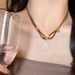 Sun God Pendant Necklace Women's 2023 Collarbone Light Luxury Niche Sun Flower Neck Chain Jewelry Trend_ipsvogv.com