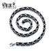 Personalized Jewelry Stainless Steel Electric Black Domineering Men's Square Necklace Titanium Steel Chain_ipsvogv.com