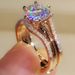 Cao Shi Fashion Six Claw Cubic Zirconia Ring Single Ring Women's Popular Engagement Dinner Ring_ipsvogv.com